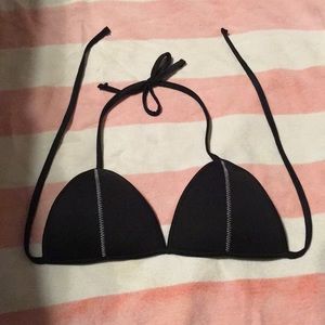 Black triangle Bathing Suit Top